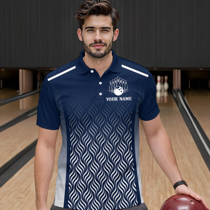 Custom Bowling League Shirts For Men with Name , Personalized Bowling Team Jerseys HNT35