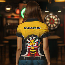 Load image into Gallery viewer, Custom Funny King Bee Dart Shirt Dart Team Jersey for Women Dartboard Polo &amp; 1/4 Zip Shirts NNT164