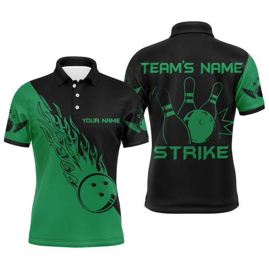 Strike Bowling Polo Shirt For Men Custom Bowling Jersey Bowing Team Shirts BDT192