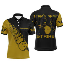 Load image into Gallery viewer, Strike Bowling Polo Shirt For Men Custom Bowling Jersey Bowing Team Shirts BDT192
