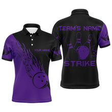 Load image into Gallery viewer, Strike Bowling Polo Shirt For Men Custom Bowling Jersey Bowing Team Shirts BDT192