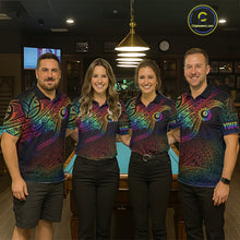 Load image into Gallery viewer, Colorful Rainbow Tribal Billiard Jersey For Women 8 Ball Billiard Uniform Billiard Team Shirts NYN2922