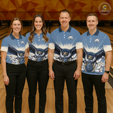 Load image into Gallery viewer, Custom Funny Falcon Bowling Jersey for Women Unisex Bowling Shirts for Team Polo &amp; 1/4 Zip HNT244