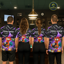 Load image into Gallery viewer, Custom Funny Purple Chicken 8 Ball Pool Billiard Shirt for Men Polo &amp; 1/4 Zip, Billiard Team Jerseys NNT148