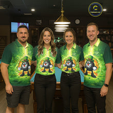 Load image into Gallery viewer, Shamrock Funny Fire Flame 8 Ball Men Billiards Shirt Personalized St Patrick's Day Pool Balls Shirt NYN2679