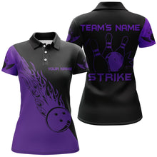 Load image into Gallery viewer, Strike Bowling Polo Shirt For Women Custom Bowling Jersey Bowing Team Shirts BDT193