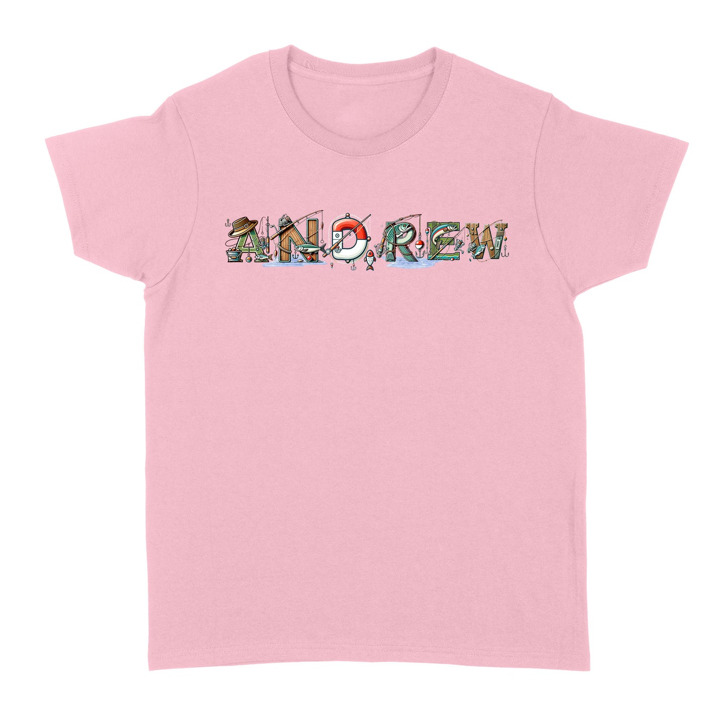 Personalized custom name fishing shirt for fisherman Women's T-shirt