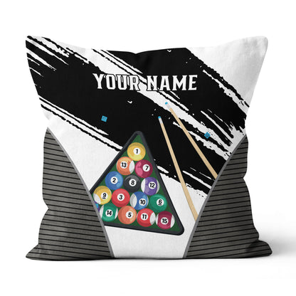 Personalized 3D Billiard Balls Pillow Custom 8 Ball Pillow Billiard Gift VHM0864