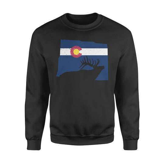 Colorado Elk Hunting, Colorado Elk Hunter, Elk Hunt, Elk Hunting Gift Essential Standard Crew Neck Sweatshirt - NQSD234