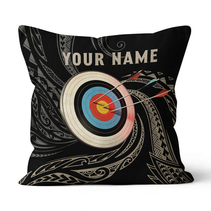 Personalized Archery 3d Target Tribal Pattern Pillow, Best Pillows Gifts TDM0785