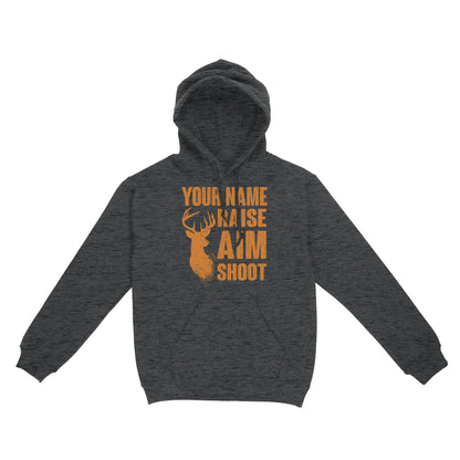 Raise Aim Shoot Hunter Deer Hunting Gifts For Men Dad Custom Name Standard Hoodie FSD2124D06