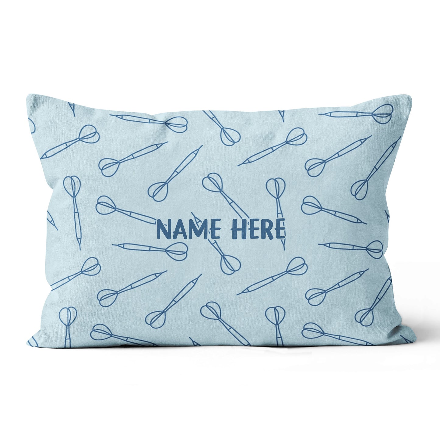 Blue Darts Seamless Pattern Custom Dart Pillow Personalized Darts Gifts LDT1200