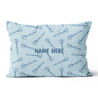 Blue Darts Seamless Pattern Custom Dart Pillow Personalized Darts Gifts LDT1200
