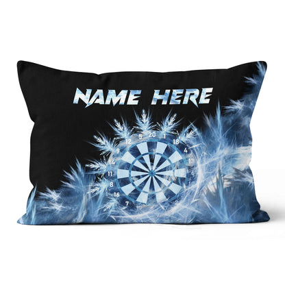 Icy Blue Light Dartboard Custom Pillow Winter Personalized Darts Gifts LDT1197