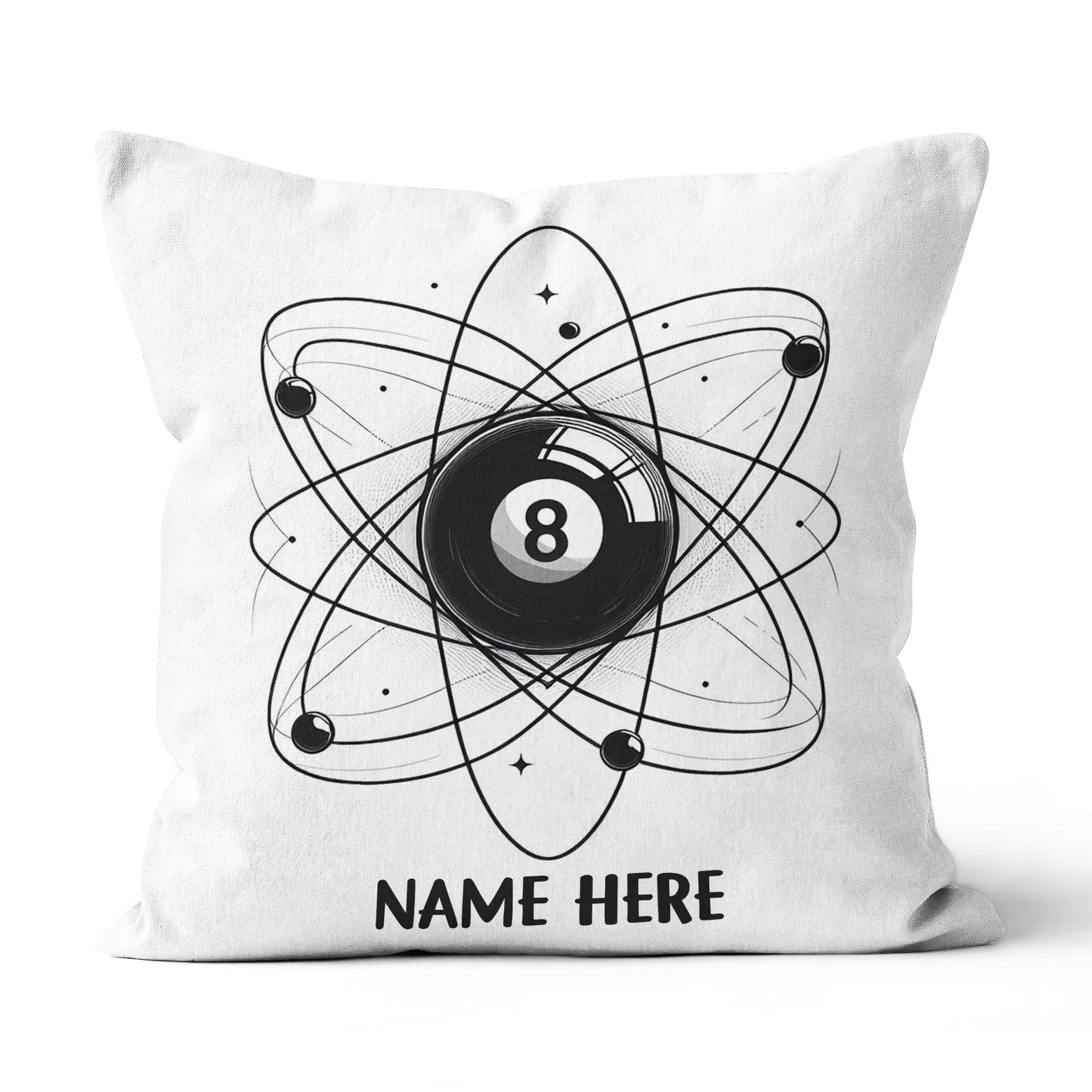 8 Ball Pool Funny Pillows Custom Adjustable Pillow For Billiard Lovers TDM0850