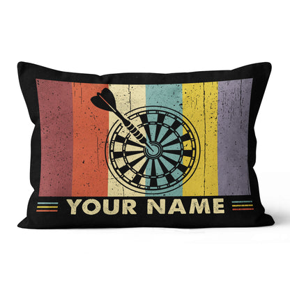 Colorful Retro Dartboard Pillow Personalized Darts Gifts For Dart Player LDT1104