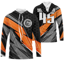 Load image into Gallery viewer, Orange custom motocross jersey UPF30+ dirt bike MX racing jersey adult&amp;kid off-road motorcycle| NMS772