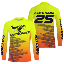 Load image into Gallery viewer, Custom motocross racing jersey UPF30+ men women kid dirt bike off-road motorcycle MX racewear NMS972