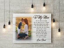 Load image into Gallery viewer, Personalized Mom Canvas- Son &amp; Mother Custom Canvas Mother's Day Gift, I Love You Mom Birthday Christmas N2461
