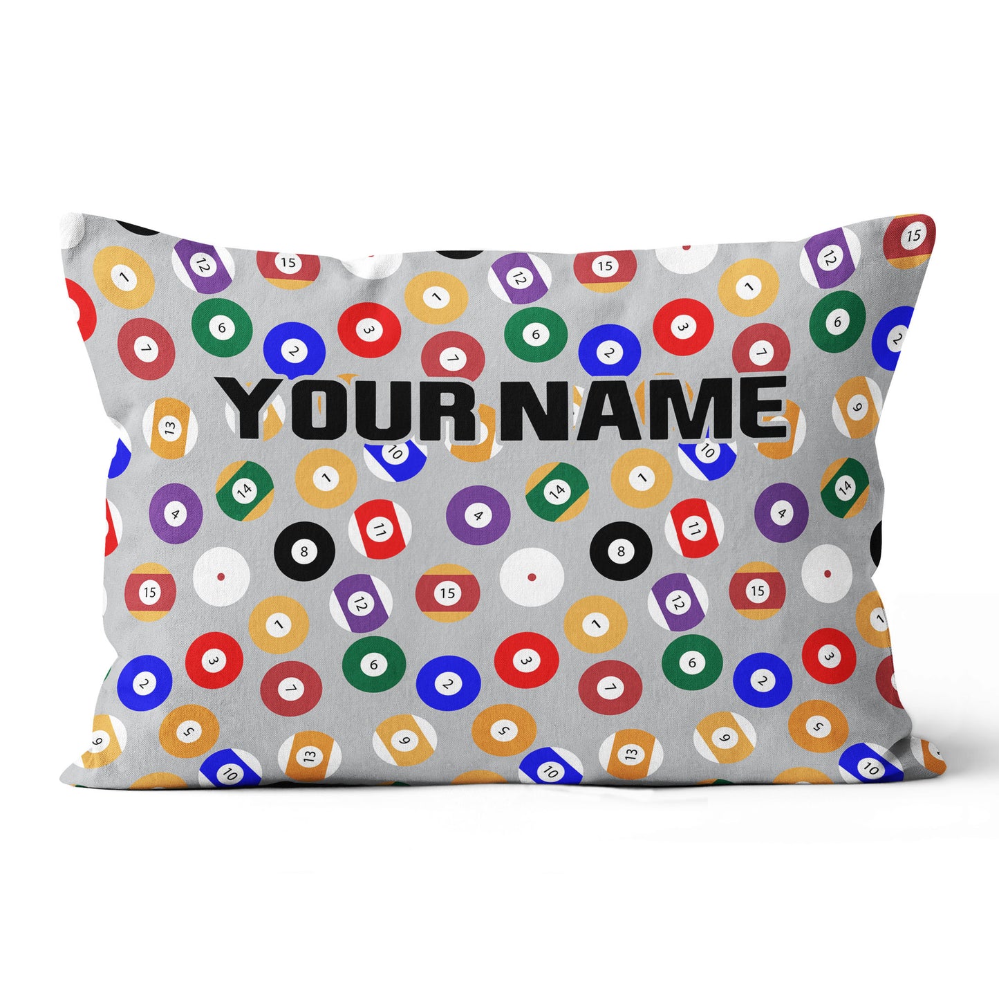 Personalized Billiard Balls Pillow Custom Throw Pillow Top Billiard Gift VHM0885