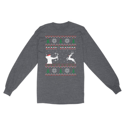 Merry Huntmas Deer hunting Christmas gifts | Long Sleeve - FSD3524 D02
