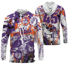 Load image into Gallery viewer, Custom purple MX riding jersey youth kid adult Motocross racing dirt bike off-road motorcycle PDT14