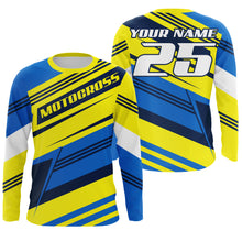Load image into Gallery viewer, Custom Name Number Motocross Jersey UPF30+ Kids &amp; Adults Dirt Bike Motorcycle Off-road Racing Outfit NMS1035