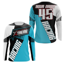 Load image into Gallery viewer, Adult&amp;Kid Extreme Motocross racing jersey UPF30+ personalized dirtbike long sleeve off-road bikers NMS1077