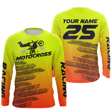 Load image into Gallery viewer, Custom motocross racing jersey UPF30+ men women kid dirt bike off-road motorcycle MX racewear NMS972