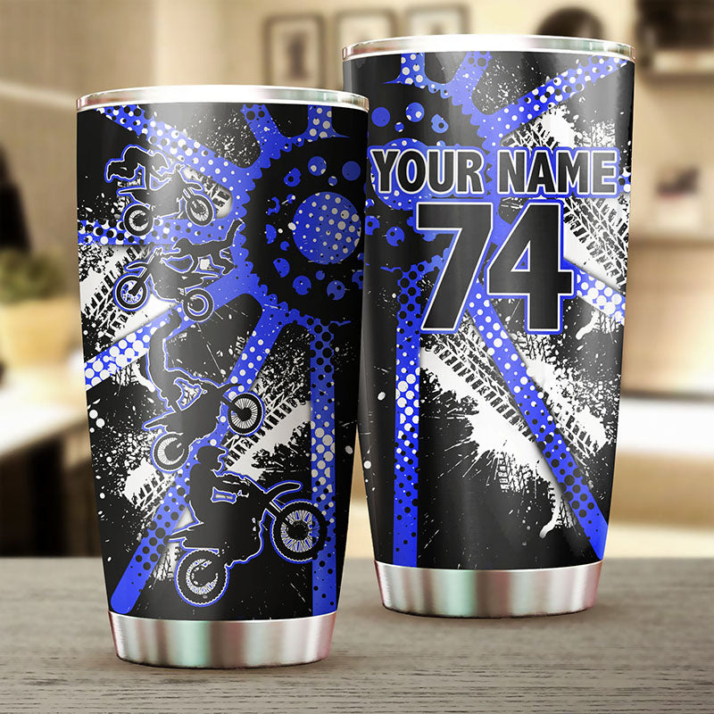 Personalized Motocross Tumbler Cup - Freestyle Biker Motorcycle Riding Gift Riders Drinkware CDT20