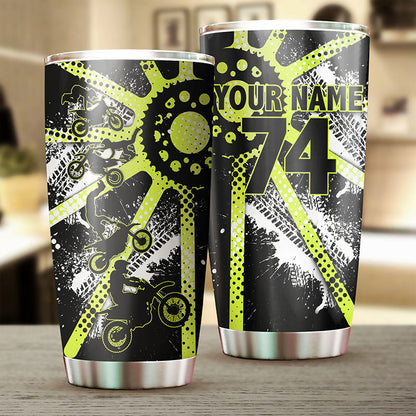 Personalized Motocross Tumbler Cup - Freestyle Biker Motorcycle Riding Gift Riders Drinkware CDT20