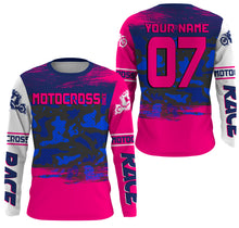 Load image into Gallery viewer, Custom motocross jersey camouflage kid men women UPF30+ MX racing dirt bike offroad motorcycle race NMS988