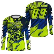 Load image into Gallery viewer, Adult&amp;Kid custom Motocross jersey UV protective green dirt bike Xtreme MX racing offroad motorcycle NMS907