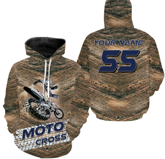 Motocross Rider Personalized Long Sleeves, Hoodie, T-shirt, All Over Printed Motorcycle Off-road Dirt Racing Shirt| NMS300