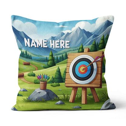 Funny Cartoon Archery Throw Pillow Personalized Archery Decorative Gifts TDM0838