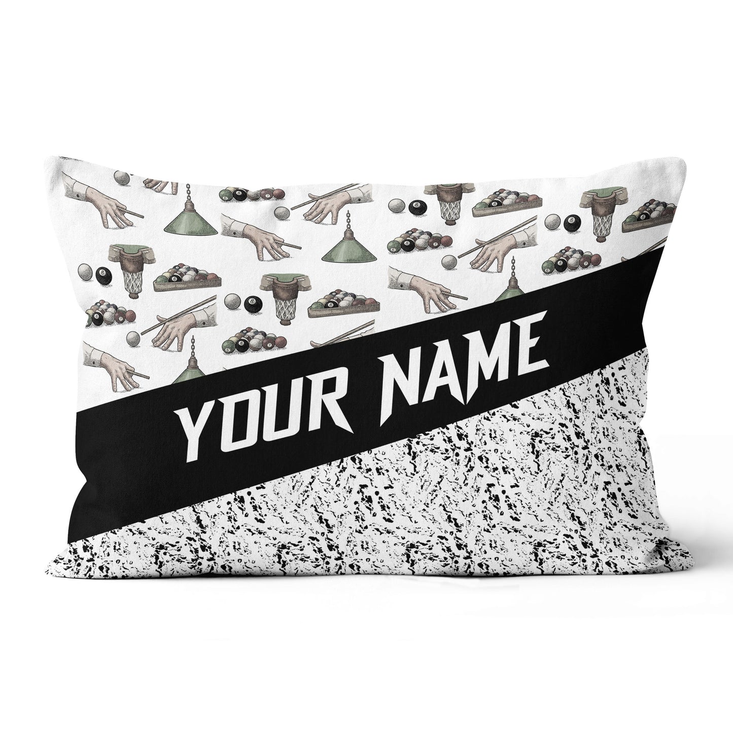 Custom Grunge Billiard Games Pillow Customized Pillow For Billiard Lover TDM0781