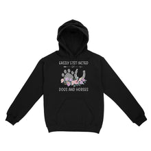 Load image into Gallery viewer, Easily Distracted By Dogs And Horses D06 NQS3122 Hoodie