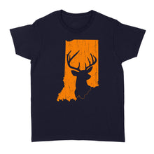 Load image into Gallery viewer, Bucks of Indiana deer hunting hunter orange, Indiana hunting, deer hunting shirt D03 NQS2920 Standard Women's T-shirt