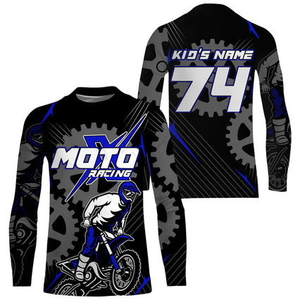 Dirt bike jersey for kid&adult custom name&number UPF30+ motocross racing offroad motorcycle shirt PDT150
