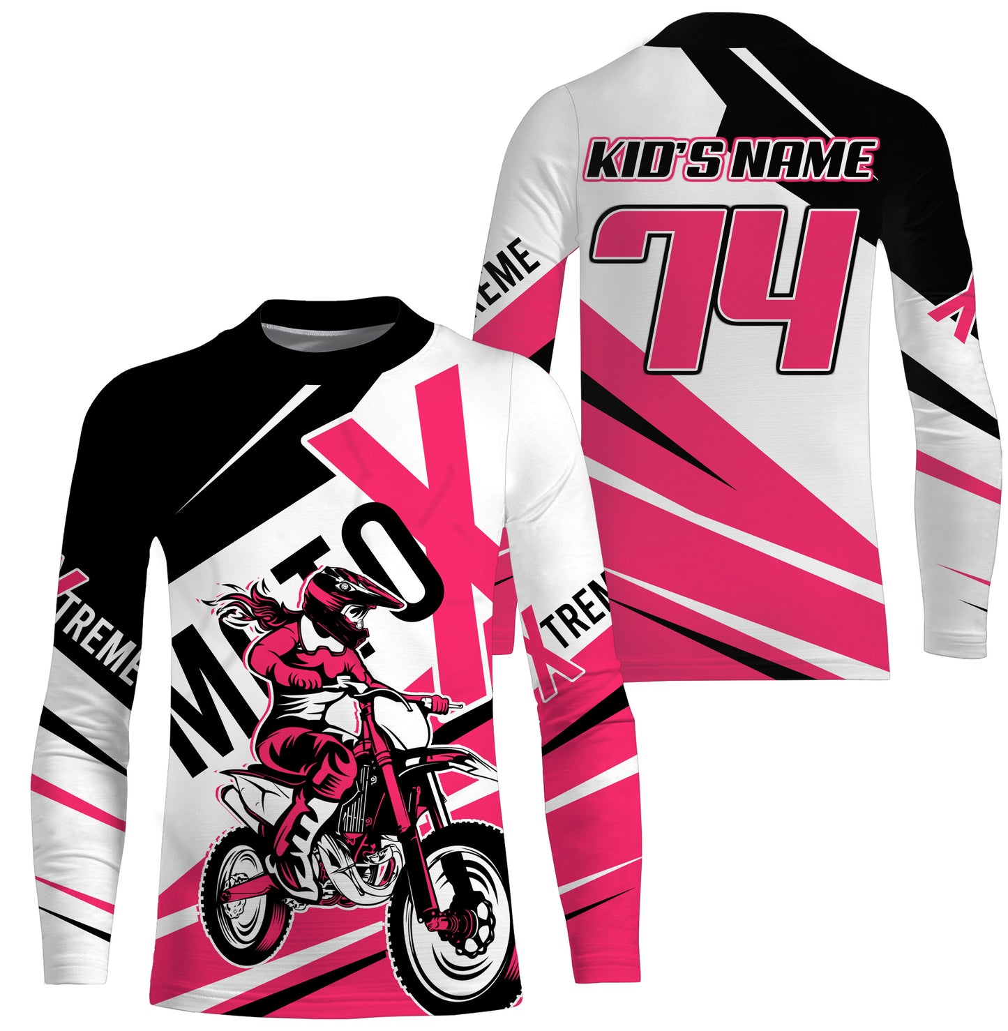 Personalized MX jersey UPF30+ extreme Motox dirt bike youth adult Motocross biker girl racing shirt PDT218