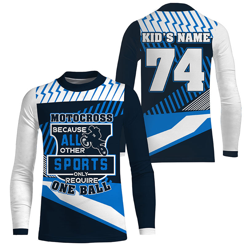 Funny Motocross Jersey Personalized UV Protective Dirt Bike MX Racing Long Sleeves Kid Adult NMS1161