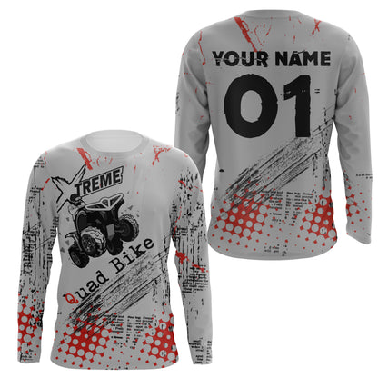 Custom Xtreme ATV Motocross Jersey UPF30+ Quad Bike Shirt Adult Youth Off-road Racing NMS1347