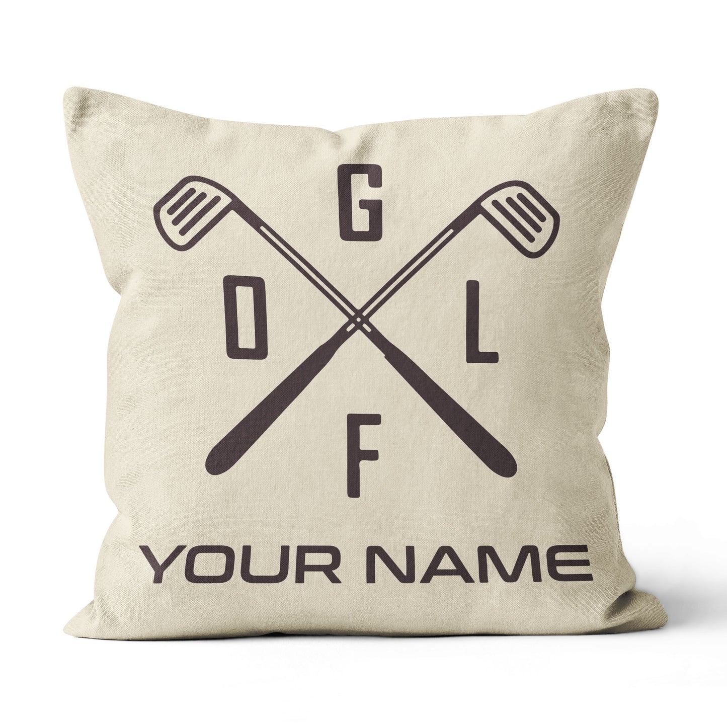 Retro Cross Golf Clubs Custom Pillow Personalized Golf Gifts For Golfer LDT1128