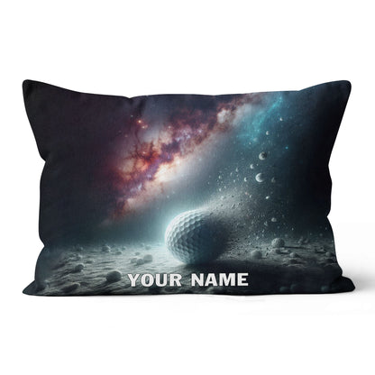Golf Balls In Space Custom Golf Throw Pillow Personalized Golf Gifts LDT1155