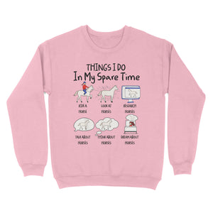 Things I Do In My Spare Time, Horse Gifts For Girls, Women, Gift for horse lovers D03 NQS2676 - Standard Crew Neck Sweatshirt