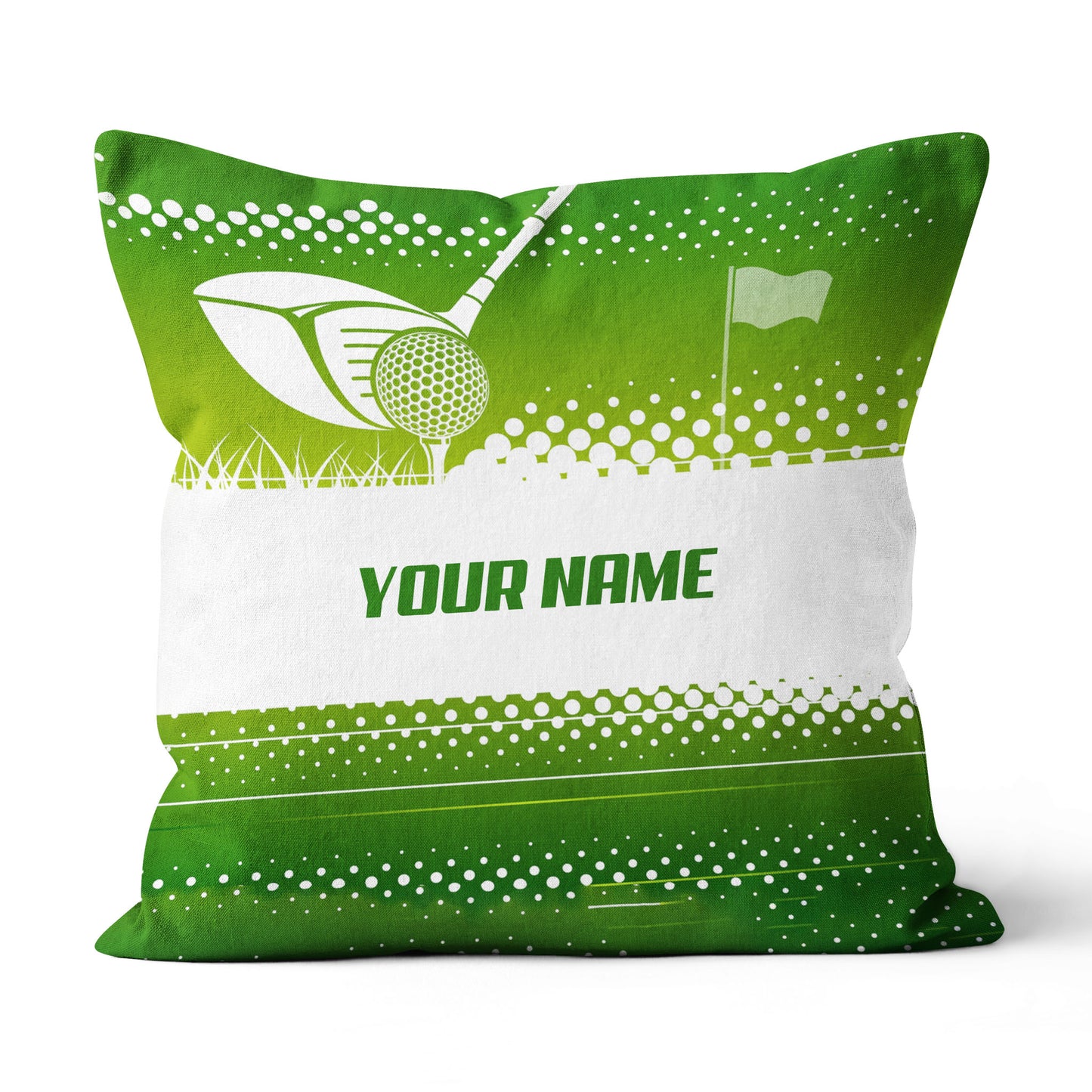 Golf Game Green Background Custom Golf Pillow Personalized Golf Gifts LDT1093