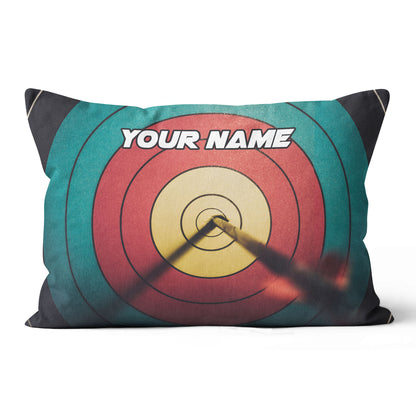 Personalized 3D Target Archery Pillow Custom Throw Pillow Archery Gifts VHM0858