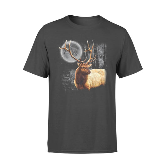 Elk under the full moon shirts