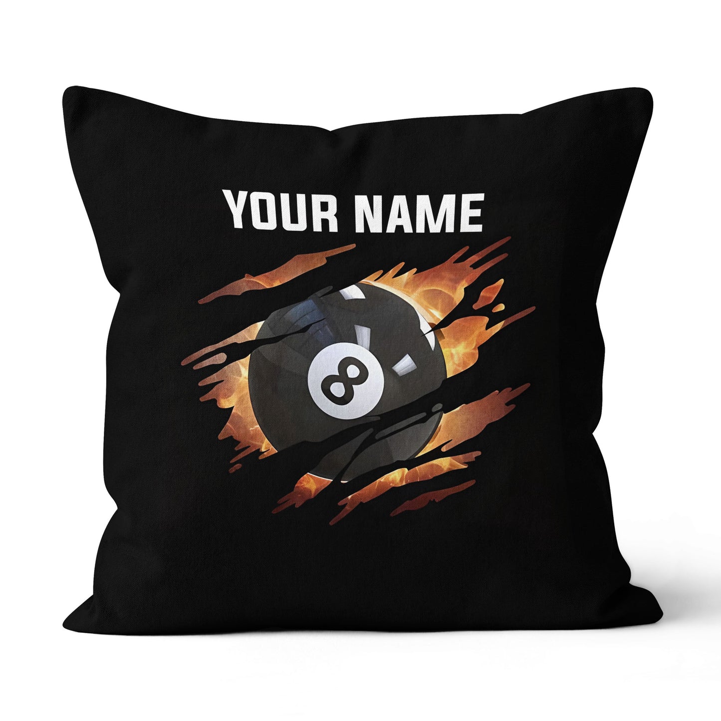 8 Ball Pool Fire 3D Printed Billiard Pillow Custom Unique Throw Pillow TDM0744