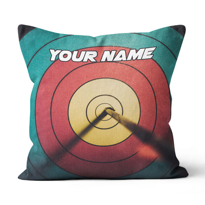 Personalized 3D Target Archery Pillow Custom Throw Pillow Archery Gifts VHM0858